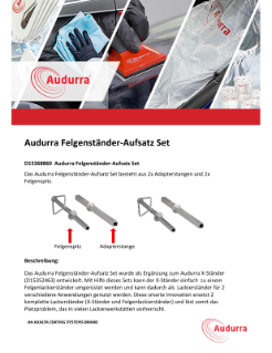 Audurra Felgenständer-Aufsatz Set