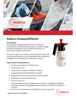 Audurra Pumpsprühflasche